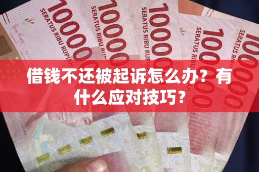 武汉借钱不还被起诉怎么办？有什么应对技巧？